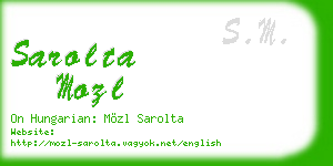 sarolta mozl business card